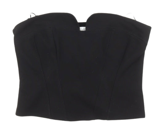 Zara Black Strapless Camisole Blouse, Women's L