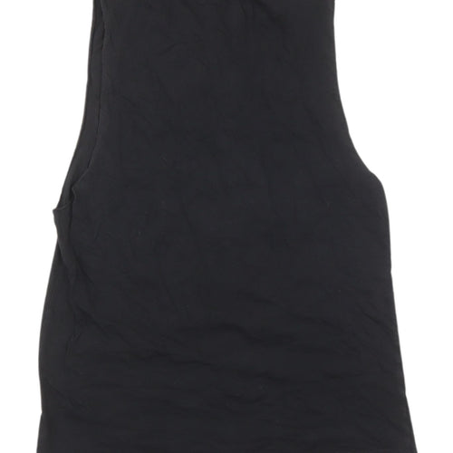 Crafted Women's Black Music Graphic Tank Top Size 8