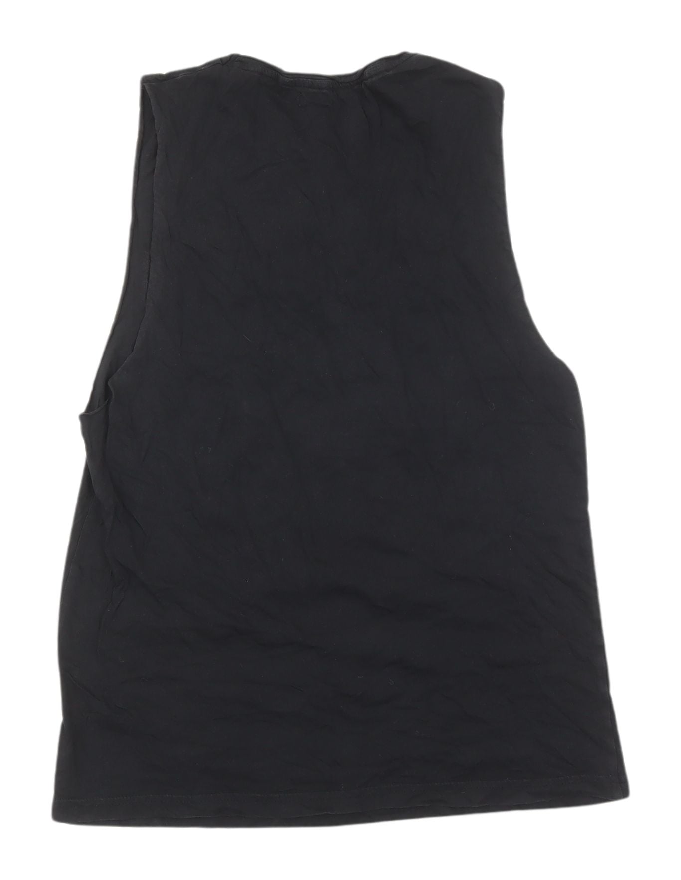 Crafted Women's Black Music Graphic Tank Top Size 8