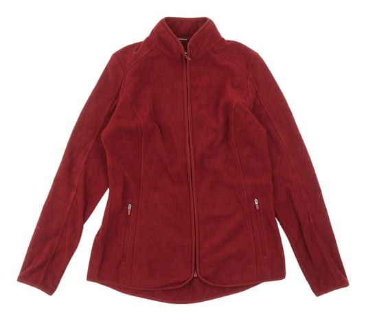 Marks and Spencer Women's Red Fleece Jacket Size 10