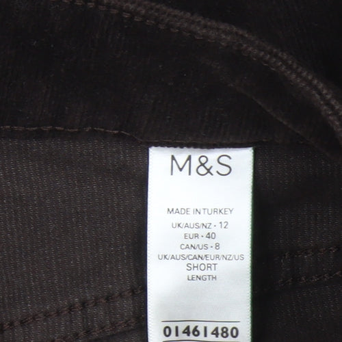 Marks and Spencer Women's Brown Flared Trousers Size 12