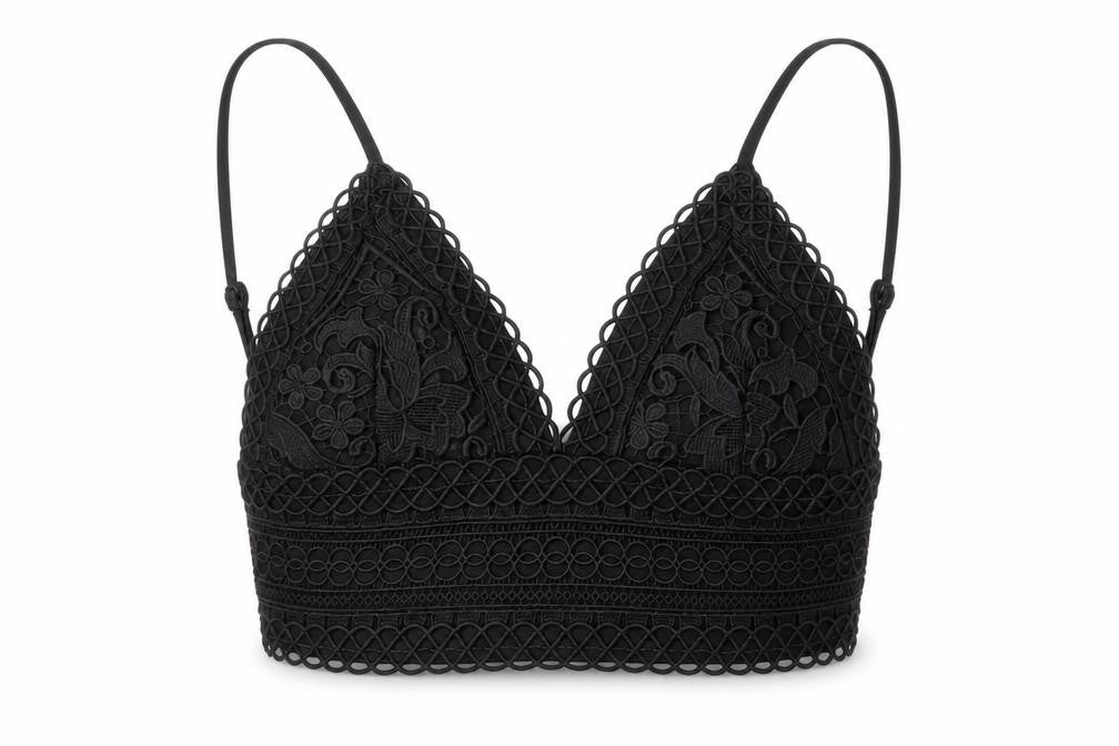 Shareen Collections Black Lace Camisole Tank for Women