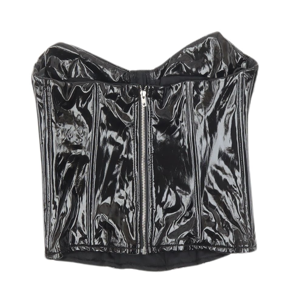 PrettyLittleThing Black Camisole Blouse, Size 2, Party Style