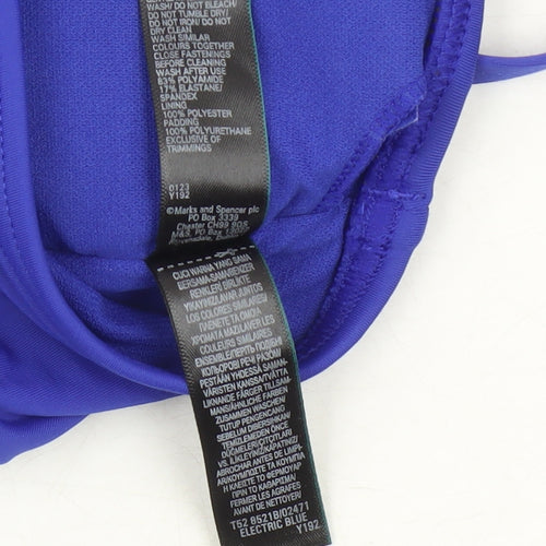 Marks and Spencer Women's Blue Bandeau Top Size 8