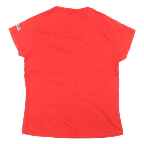 North Ridge Women's Red Basic T-Shirt Size 16