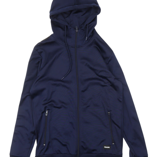 Couture Men's Blue Full Zip Hoodie S