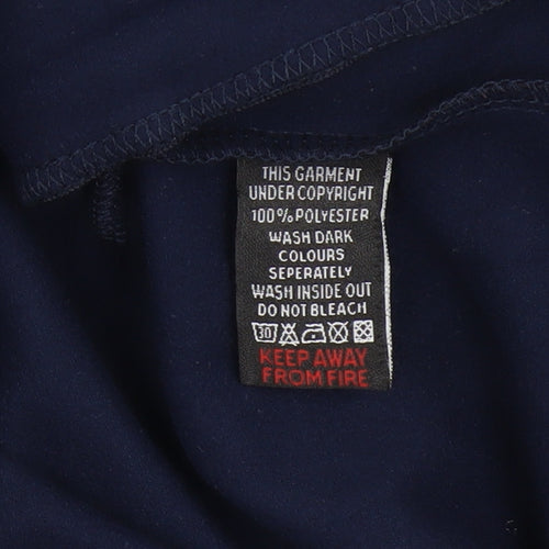 Couture Men's Blue Full Zip Hoodie S