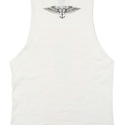 Violate Men's Nautical Stripe Sleeveless Tee - Large