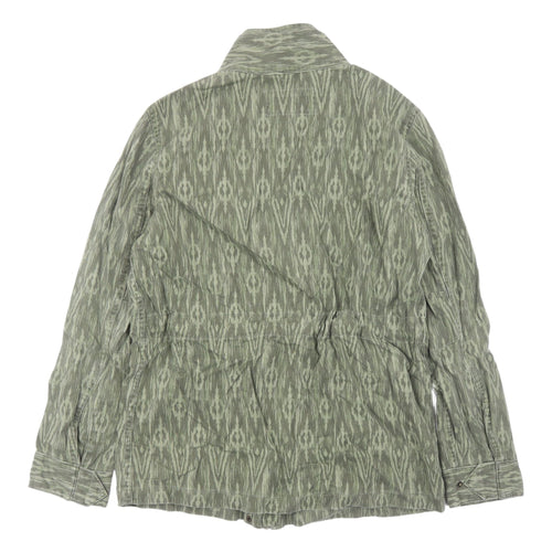 Marks and Spencer Women's Green Military Jacket - Size 6
