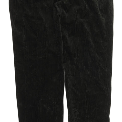 Marks and Spencer Men's Green Corduroy Trousers
