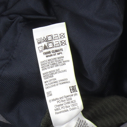 Marks and Spencer Men's Green Corduroy Trousers