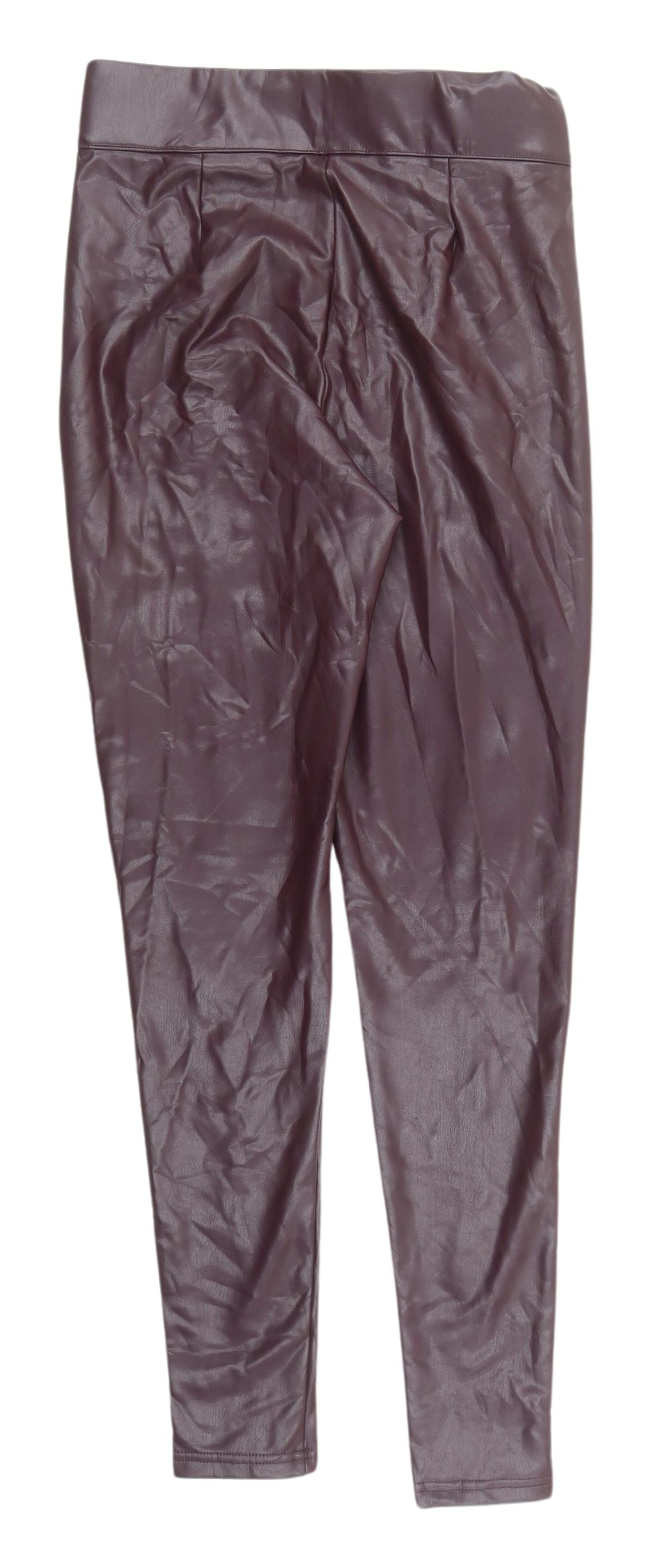 Marks & Spencer Women's Burgundy Ankle Leggings Size 10