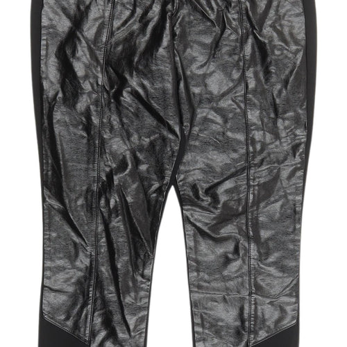 River Island Women's Black Cropped Leggings Size 8