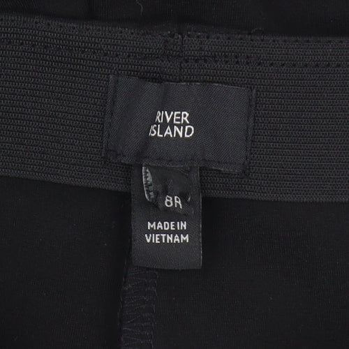 River Island Women's Black Cropped Leggings Size 8