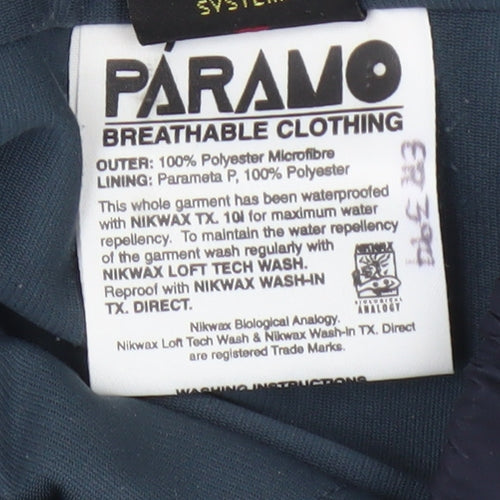 Paramo Men's Blue Waterproof Snow Pants, M
