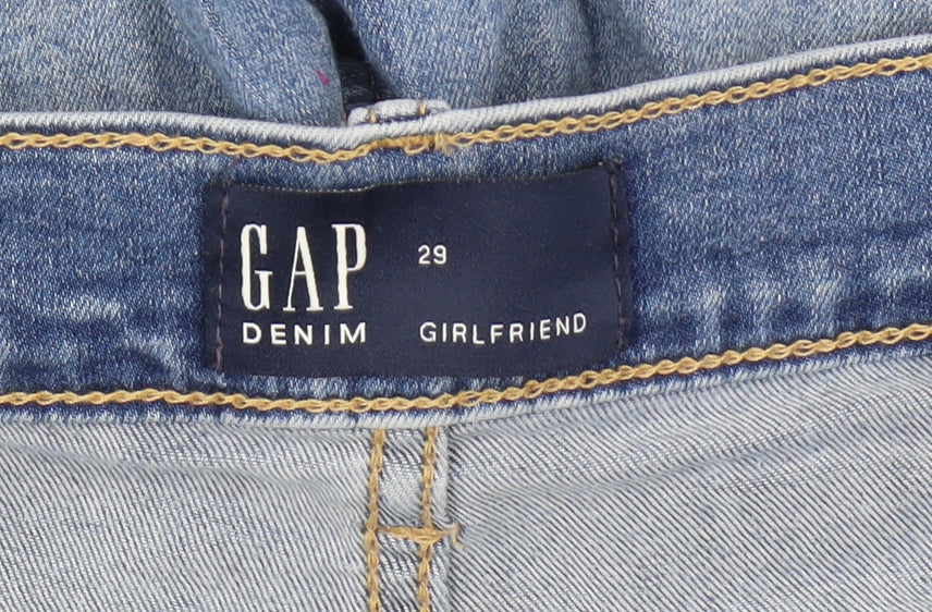 Gap Women's Blue Boyfriend Jeans Size 12 - Light Wash