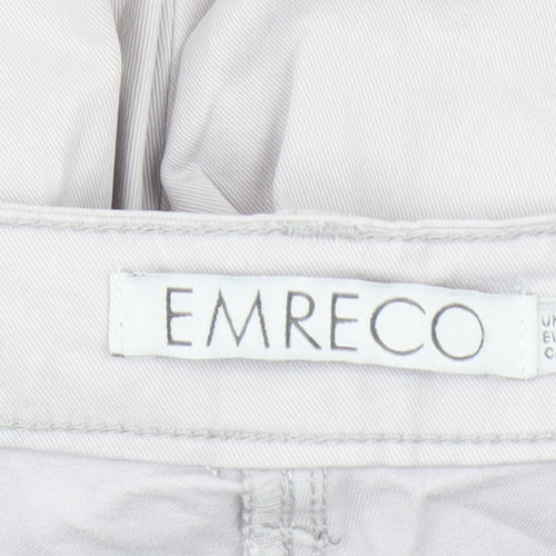 Emreco Women's White Straight-Leg Jeans Size 12