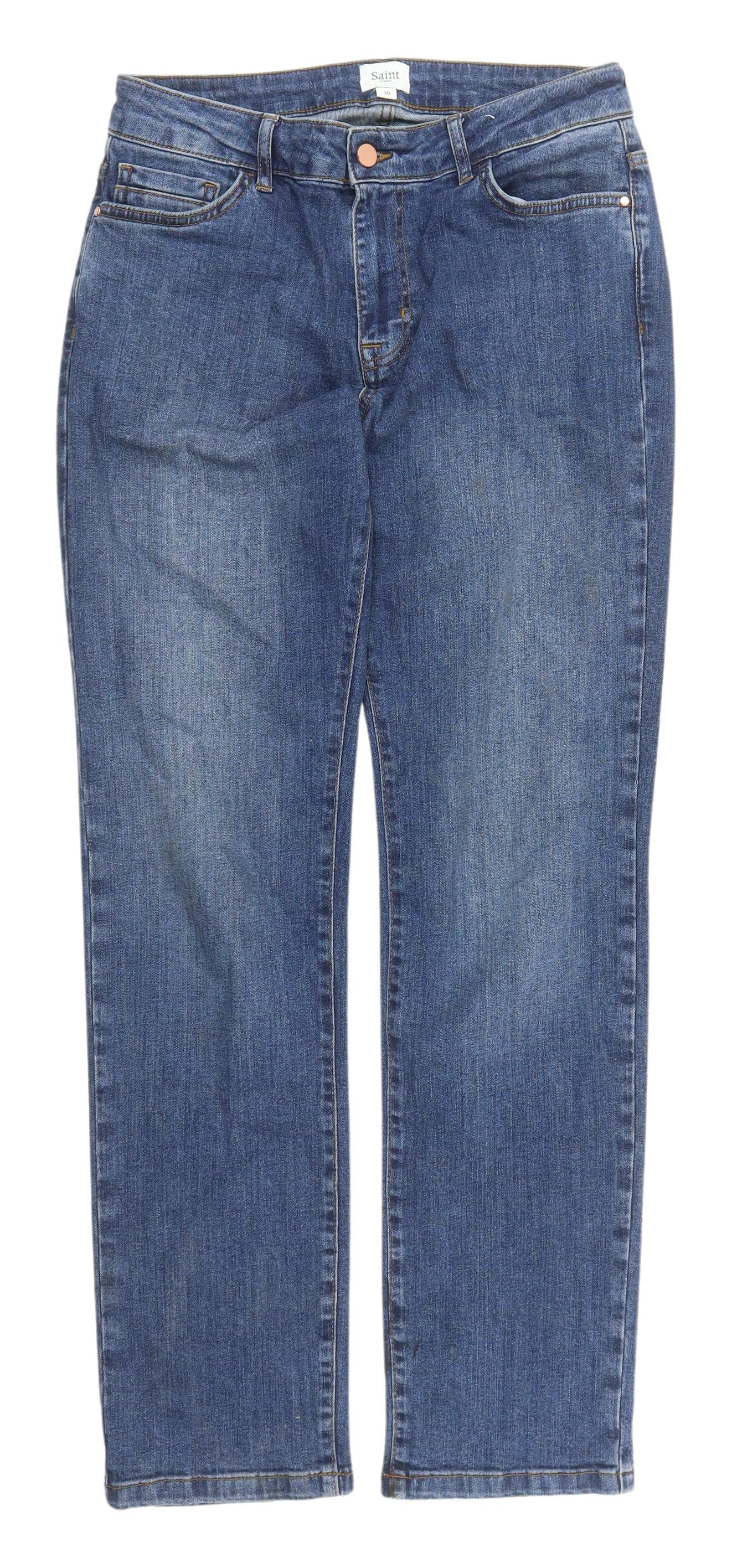 Saint Tropez Men's Blue Straight Jeans
