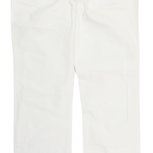 Next Women's Slim White Jeans - 18L, Straight Style