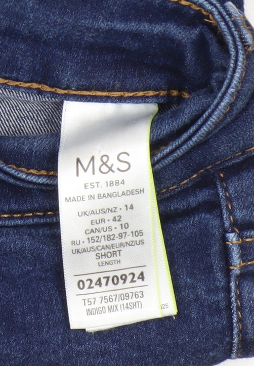 Marks and Spencer Women's Blue Bootcut Jeans Size 14