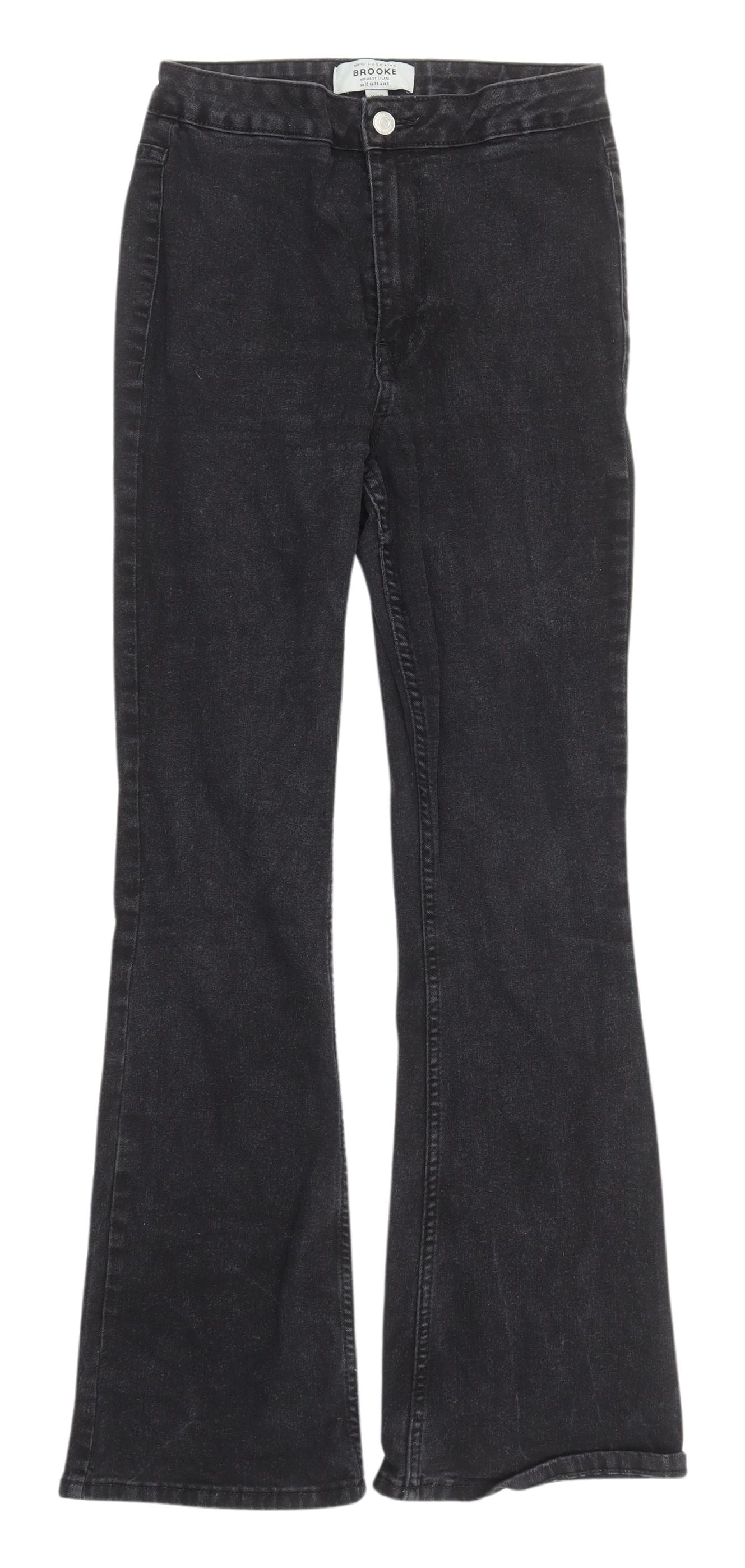 New Look Women's Black Flared Jeans - Size 10