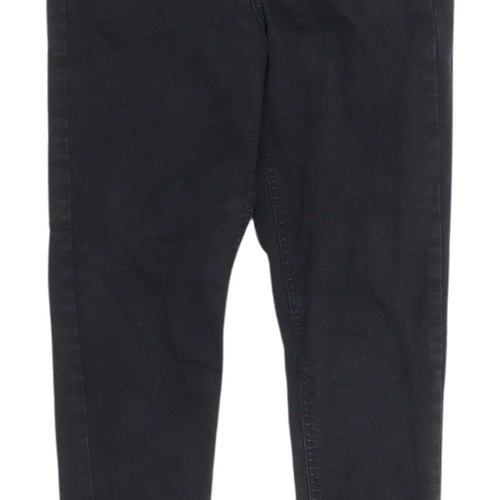 Topshop Women’s Black Skinny Jeans, Size 6, Slim Fit