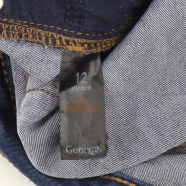 George Women's Blue Straight Jeans Size 12