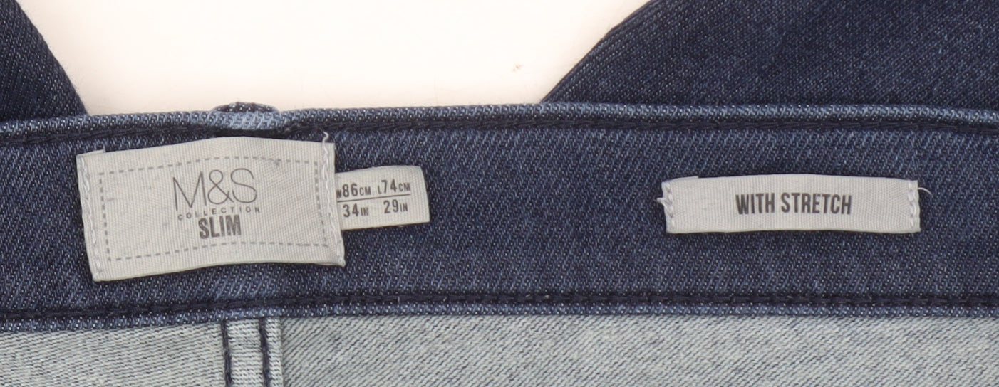 Marks and Spencer Slim Blue Men's Jeans Size 34
