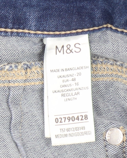 Marks and Spencer Women's Blue Ankle Jeans Size 20