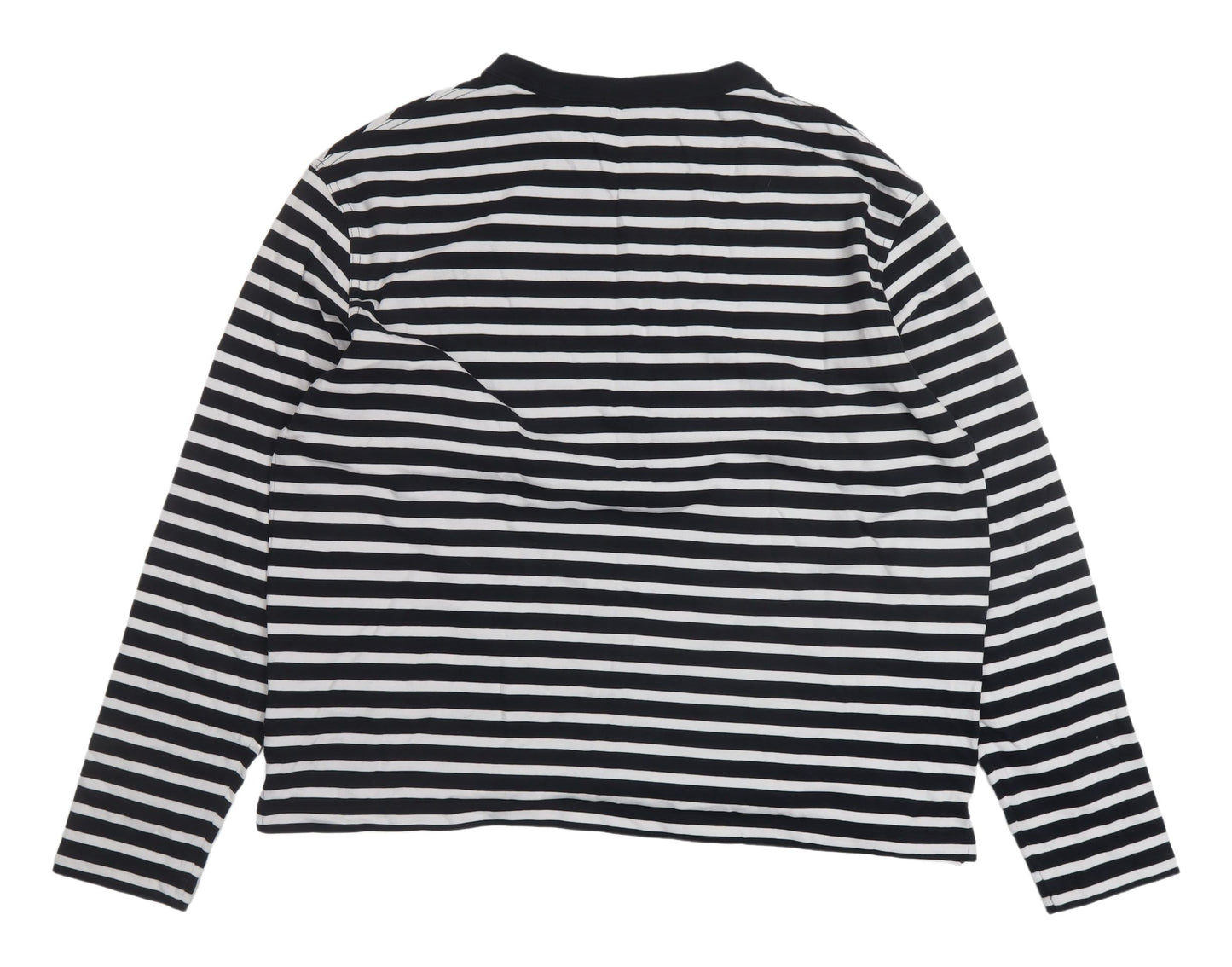 COS Unisex Black Striped Relaxed T-Shirt - L