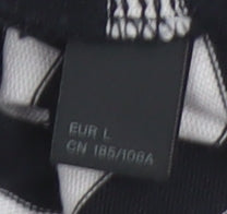 COS Unisex Black Striped Relaxed T-Shirt - L