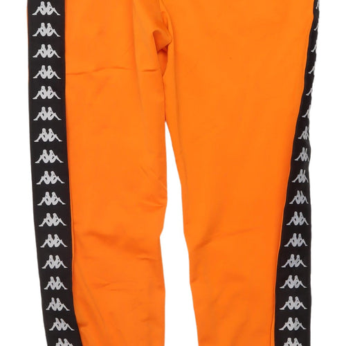Kappa Unisex Orange Joggers - Size L, Sports