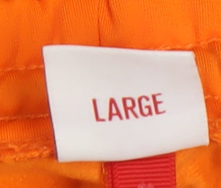 Kappa Unisex Orange Joggers - Size L, Sports