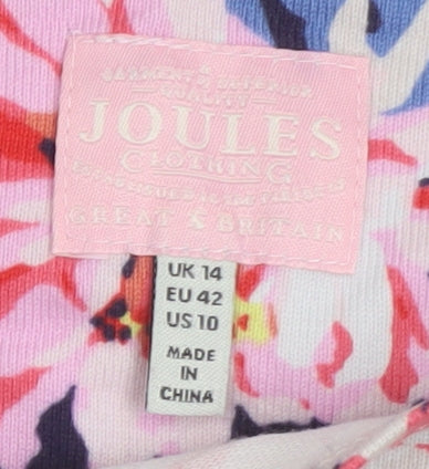 Joules Women's Multicoloured Floral T-Shirt Size 14