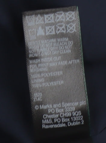 Marks and Spencer Women's Blue Polka Dot Midi Shift Dress