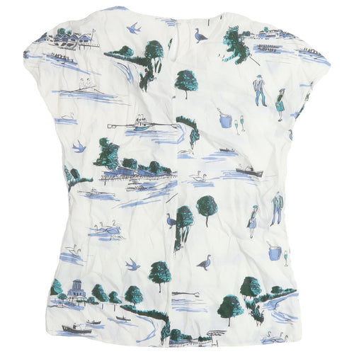 Boden Women's Multicoloured Scenic Blouse UK 6