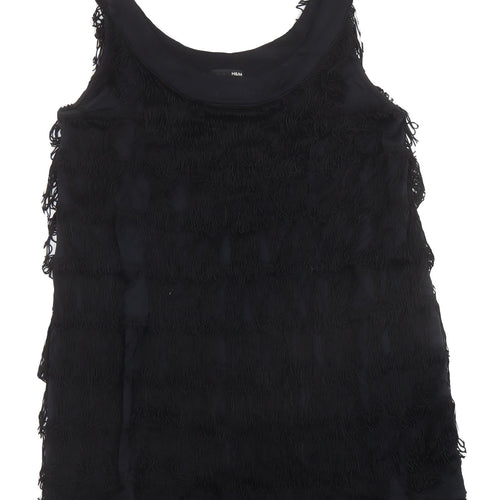 H&M Women's Black Sleeveless Tank Top - Size 12