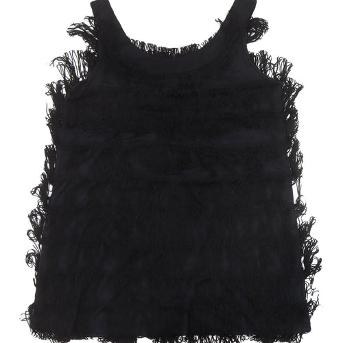 H&M Women's Black Sleeveless Tank Top - Size 12