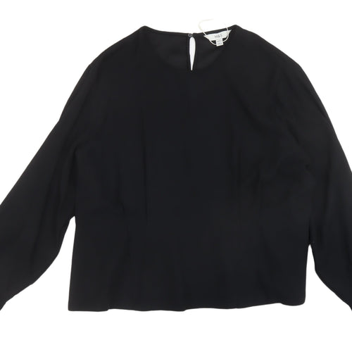 Marks and Spencer Women's Black Blouse Size 22 Regular