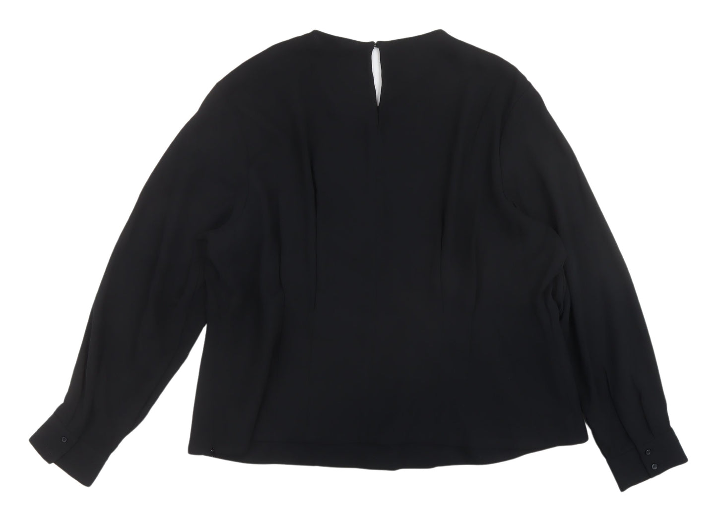 Marks and Spencer Women's Black Blouse Size 22 Regular