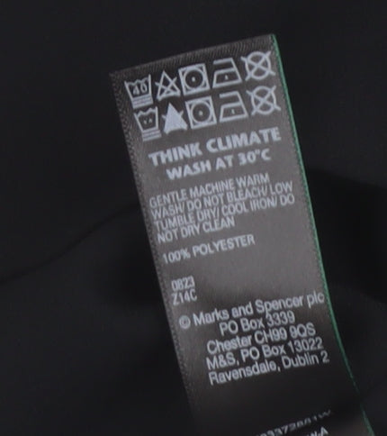 Marks and Spencer Women's Black Blouse Size 22 Regular