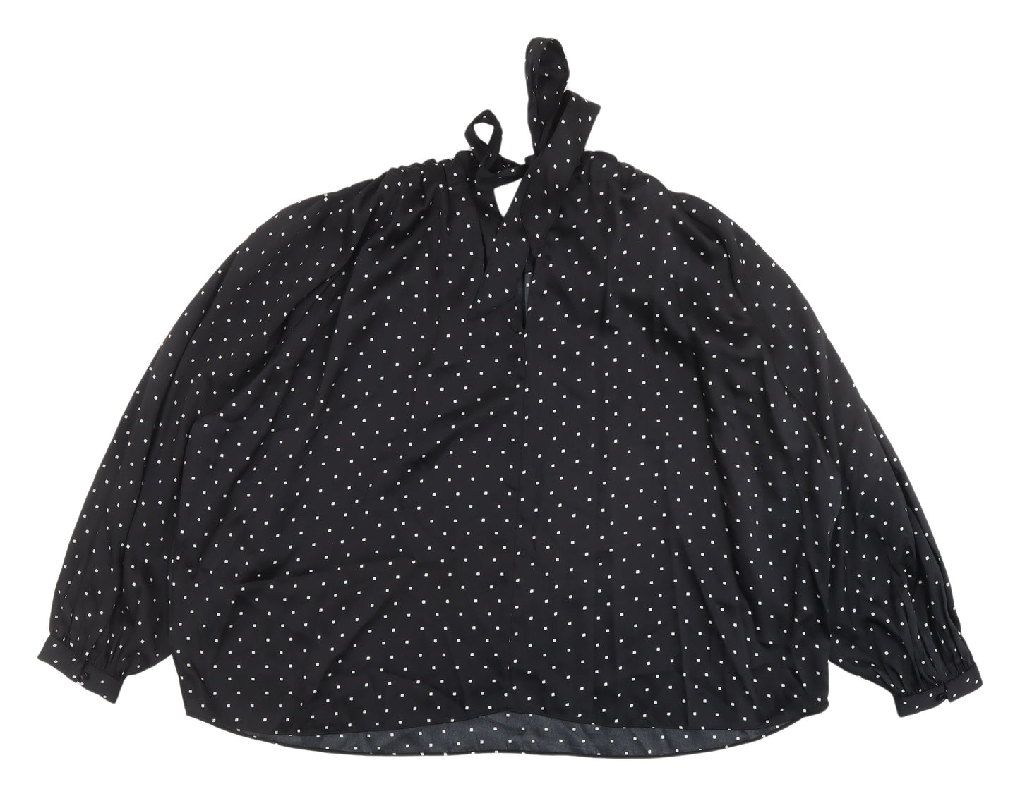 Marks and Spencer Women's Black Polka Dot Blouse Size 20