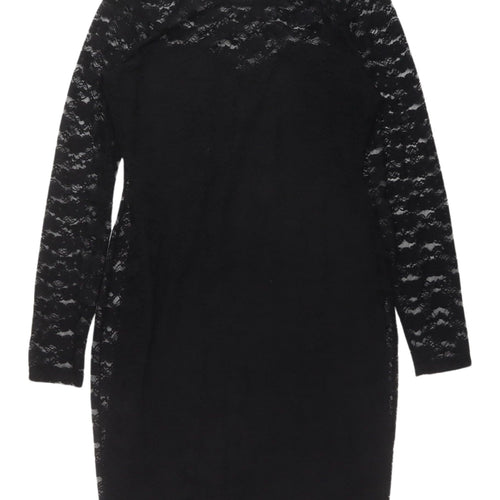 H&M Women's Black M Bodycon Lace Dress