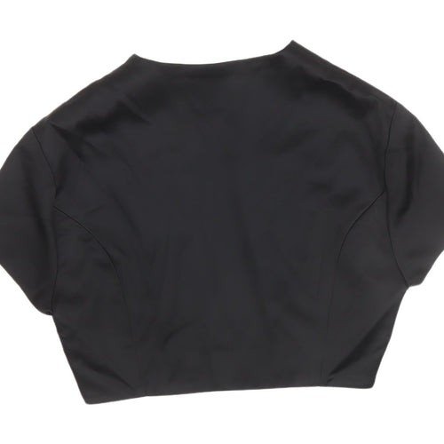 Début Women's Black Cropped Bolero Jacket Size 14
