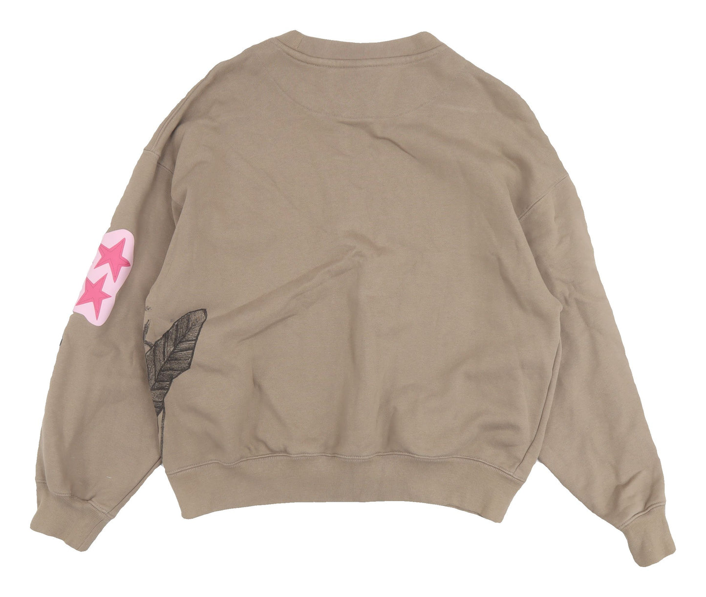 H&M Unisex Adults Brown Graphic Print Sweatshirt Size 12