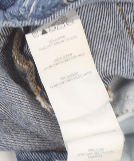 Primark Women's Blue Distressed Denim Cut-Off Shorts Size 6