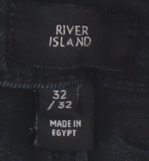 River Island Men's Black Skinny Jeans Size 32