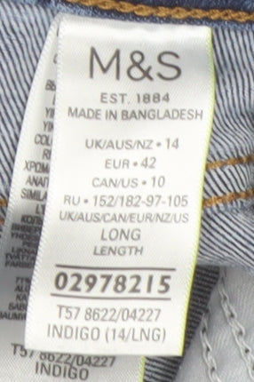 Marks and Spencer Women's Blue Skinny Jeans, Size 14