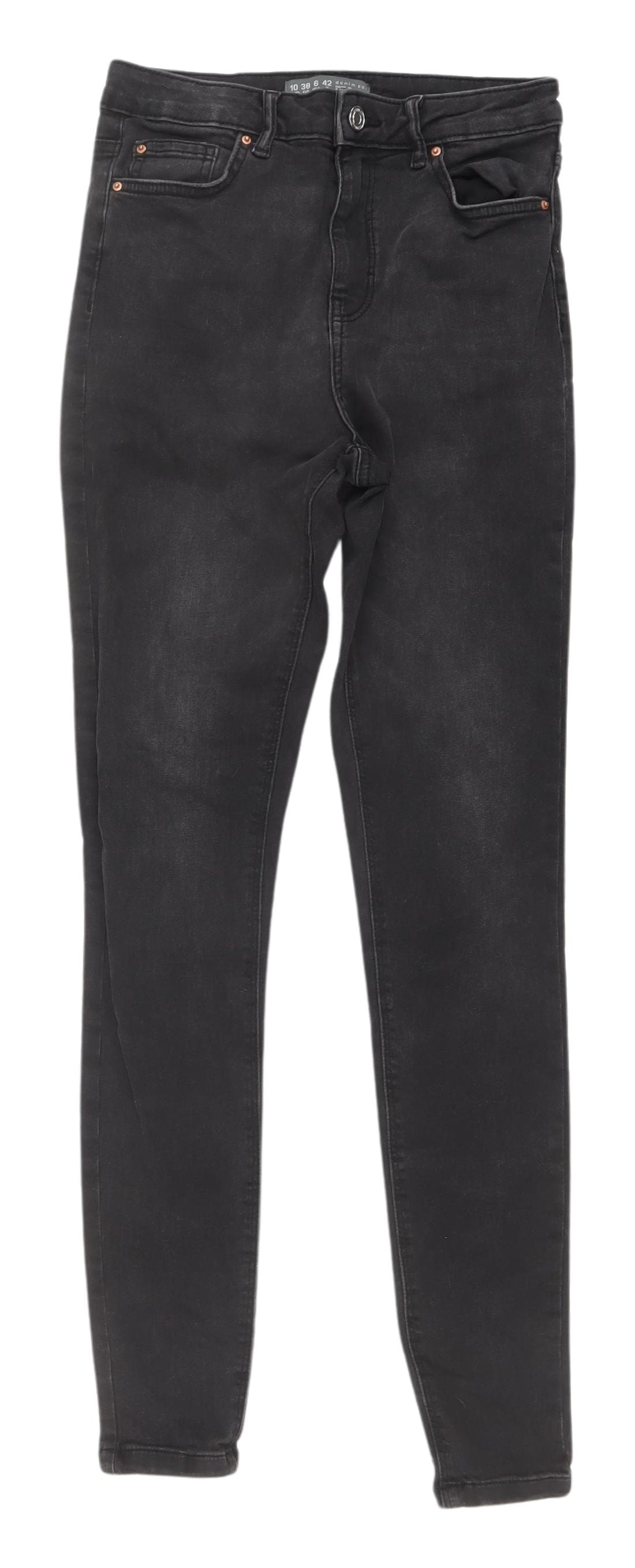 Denim Co Women's Black Skinny Jeans Size 10