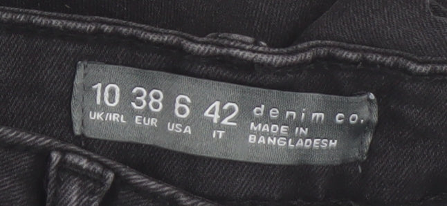 Denim Co Women's Black Skinny Jeans Size 10